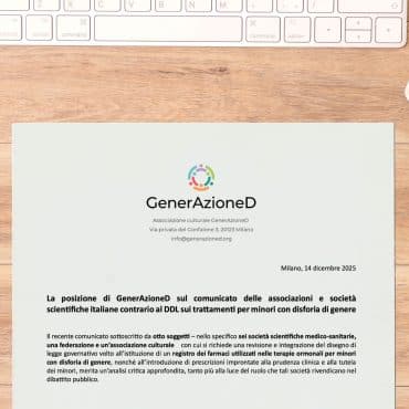 posizione sul comunicato associazioni e società scientifiche contro il DDL sui farmaci per la disforia minori