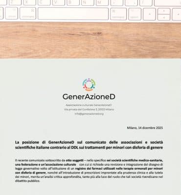 posizione sul comunicato associazioni e società scientifiche contro il DDL sui farmaci per la disforia minori