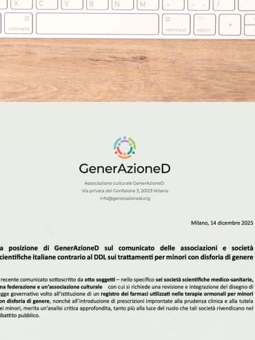 posizione sul comunicato associazioni e società scientifiche contro il DDL sui farmaci per la disforia minori
