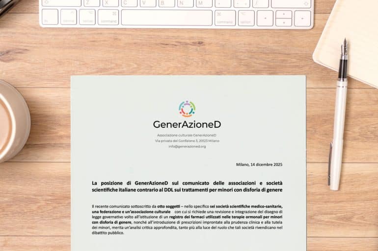 posizione sul comunicato associazioni e società scientifiche contro il DDL sui farmaci per la disforia minori