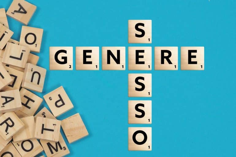 il gioco scarabeo con le parole sesso e genere